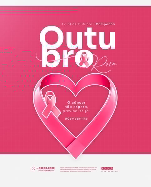 OUTUBRO ROSA CAMPANHA DE CONSCIENTIZAÇÃO E PREVENÇÃO DO CÂNCER DA MAMA E DO COLO DO ÚTERO 12