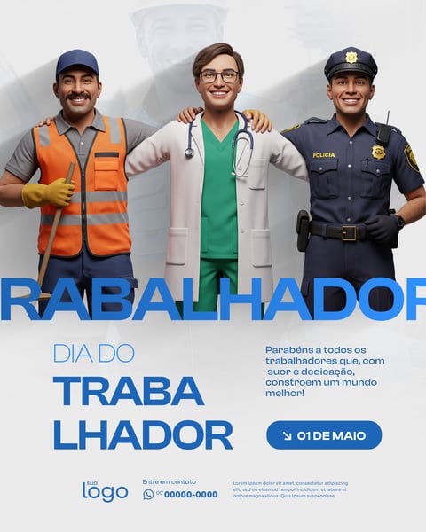 SOCIAL MEDIA - DIA DO TRABALHADOR