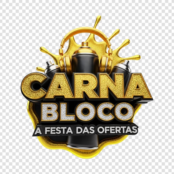 SELO 3D CARNAVAL BLOCO A FESTA DAS OFERTAS 06