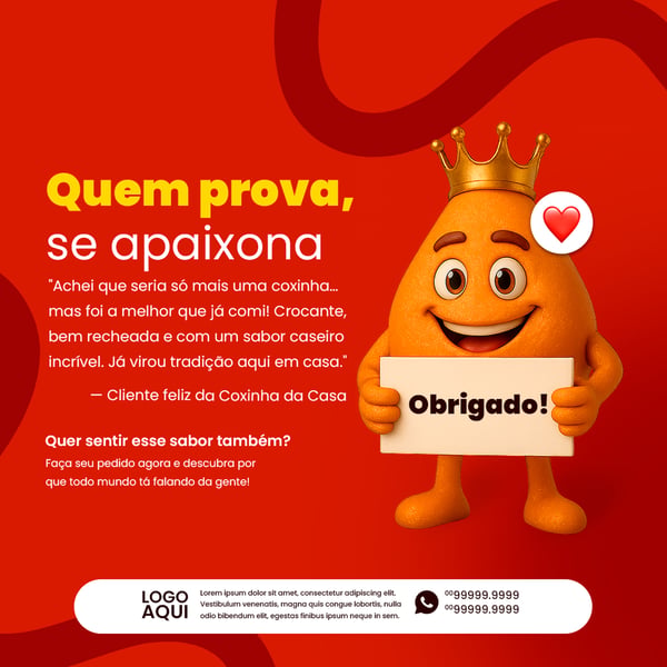 SOCIAL MEDIA FASTFOOD COXINHA