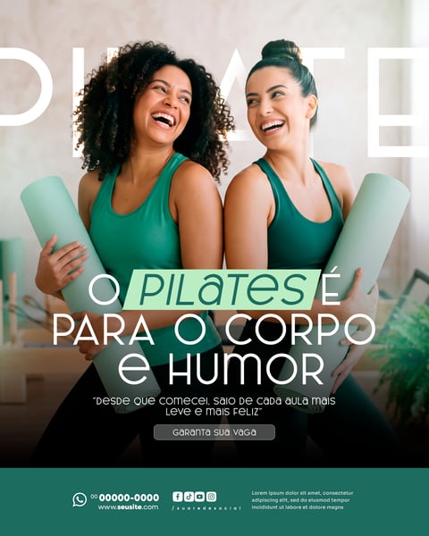 Social Media PILATES PSD EDITÁVEL 3