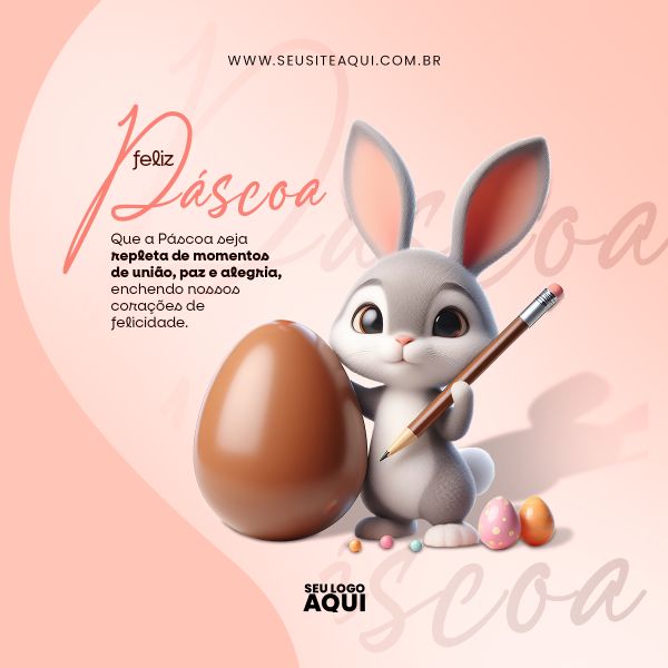 FELIZ PÁSCOA | PSD EDITÁVEL