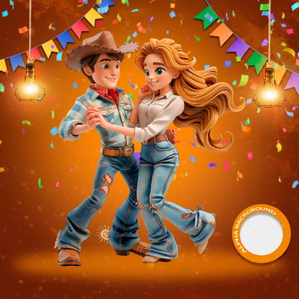 MASCOTES DE FESTA JUNINA MODELO 168