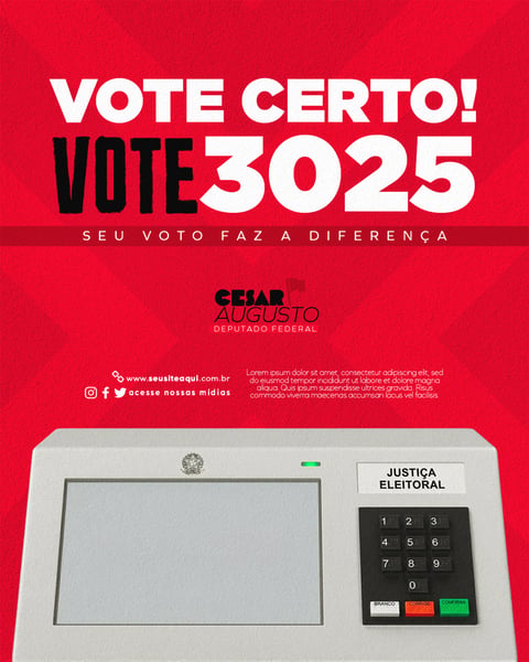CAMPANHA POLÍTICA DEPUTADO FEDERAL FEED 9