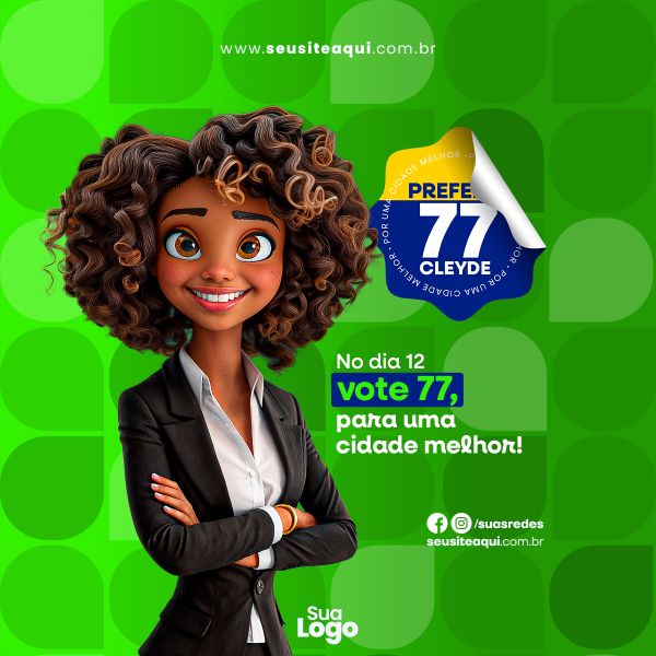 FEED QUADRADO - CAMPANHA POLITICA - SOCIAL MEDIA | PSD EDITÁVEL