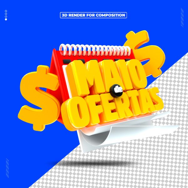 SELO 3D MAIO DE OFERTAS