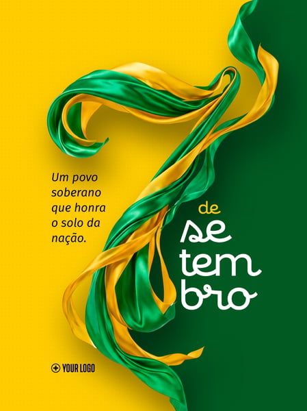 INDEPENDÊNCIA PÁTRIA 7 DE SETEMBRO SOCIAL MEDIA FLYER PSD EDITÁVEL