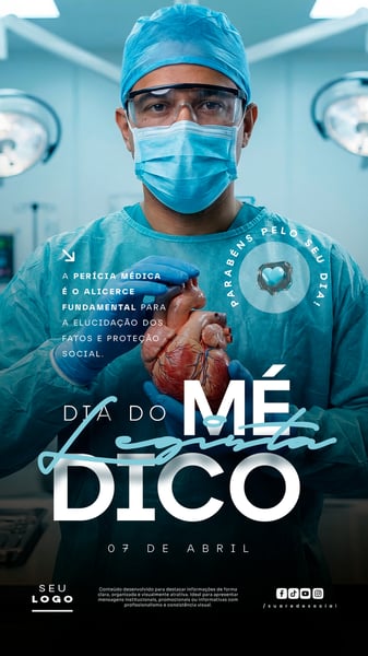 DIA DO MÉDICO LEGISTA 07 DE ABRIL STORY SOCIAL MEDIA PSD EDITÁVEL 2