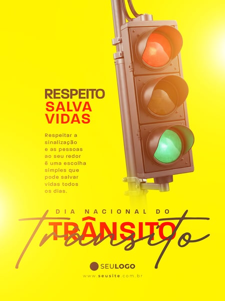 SOCIAL MEDIA DIA NACIONAL DO TRÂNSITO PSD EDITÁVEL 02