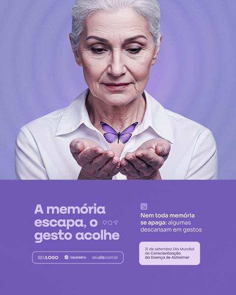 SOCIAL MEDIA CONSCIENTIZAÇÃO ALZHEIMER