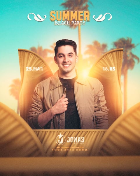 FLYER EVENTO SUMMER BEACH PARTY FEED