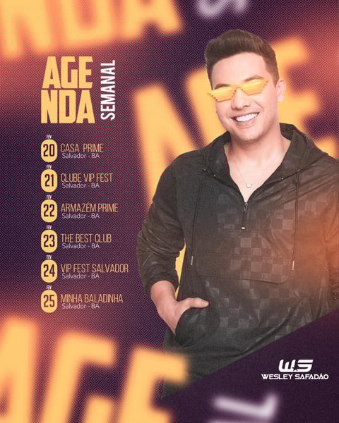 FLYER ARTISTA AGENDA DE SHOWS FEED