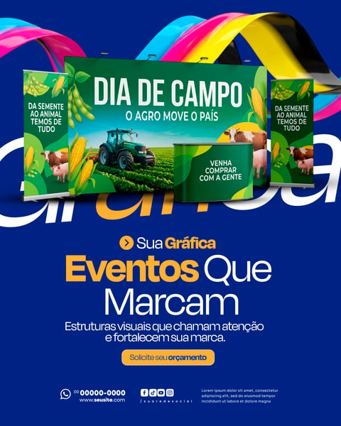 GRÁFICA E COMUNICAÇÃO VISUAL SOCIAL MEDIA PSD EDITÁVEL 9