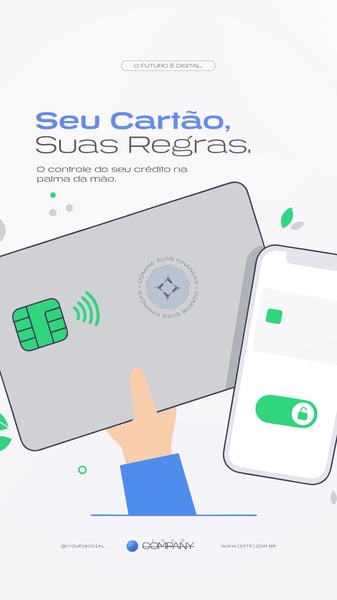 FINTECH E DIGITAL BANKING FINANÇAS MODERNAS SOCIAL MEDIA PSD EDITÁVEL 6 STORY