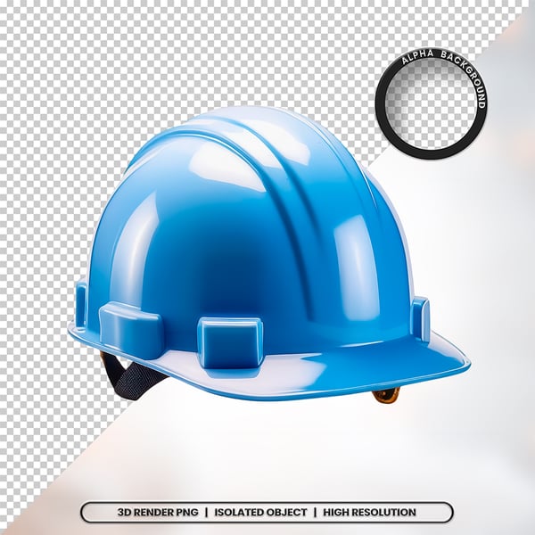 3D RENDER CAPACETE DE SEGURANÇA ELEMENTO ÍCONE PSD PNG