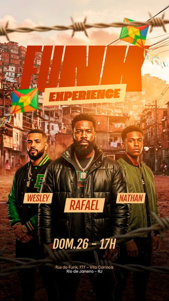 FLYER EVENTO DE SHOWS FUNK EXPERIENCE STORY 248