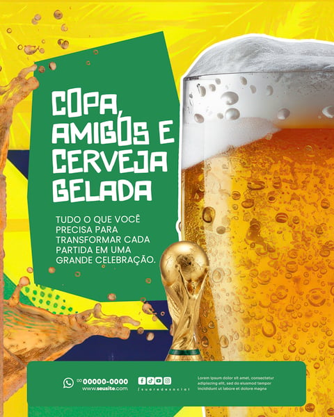BAR ESPORTIVO JOGO BRASIL COPA DO MUNDO 2026 SOCIAL MEDIA PSD EDITÁVEL 8