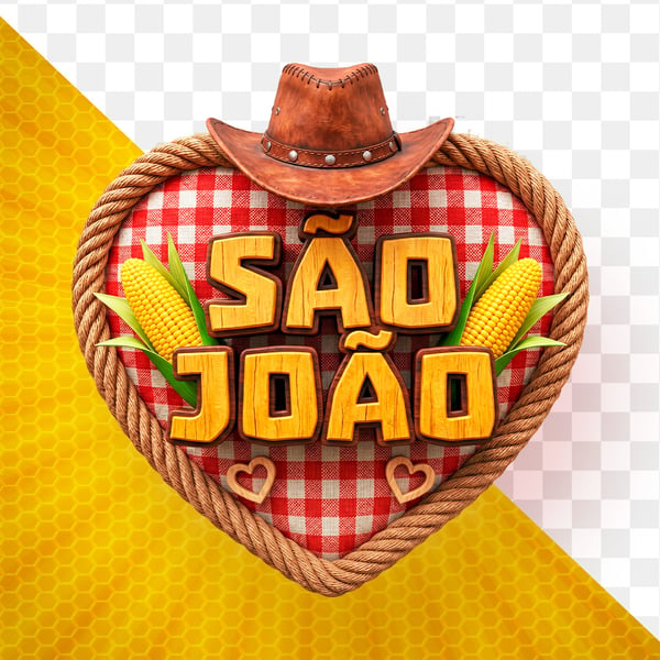 SELO 3D PARA FLYERS DE SÃO JOÃO MODELO 38