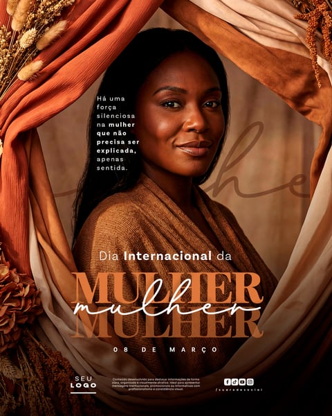 DIA INTERNACIONAL DA MULHER 08 DE MARÇO SOCIAL MEDIA PSD EDITÁVEL 4