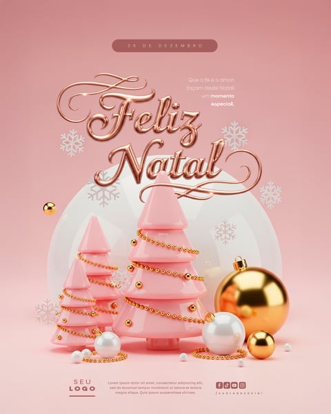 FELIZ NATAL E PRÓSPERO ANO NOVO 25 DE DEZEMBRO SOCIAL MEDIA PSD EDITÁVEL (8)