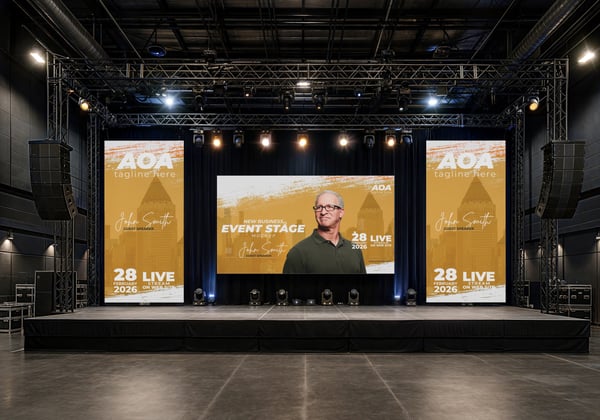 PALCO DE EVENTO PSD EDITÁVEL MOCKUP