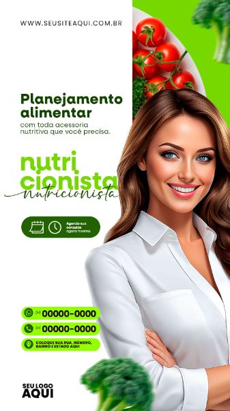 STORY | NUTRICIONISTA | DIETA | ALIMENTAÇÃO | PSD EDITÁVEL