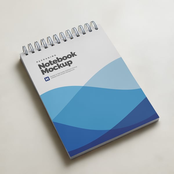 BLOCO DE NOTAS PSD EDITÁVEL MOCKUP