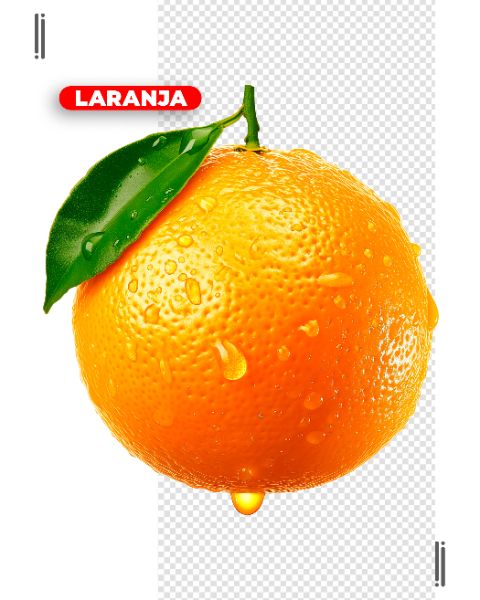 FRUTA | LARANJA | IMAGEM SEM FUNDO | PSD EDITÁVEL