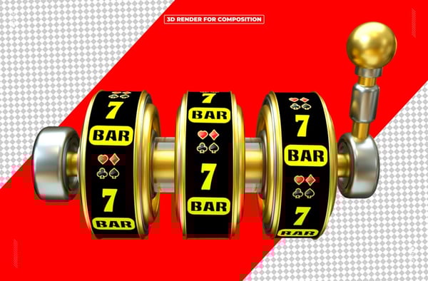 ELEMENTO 3D CASSINO CAÇA NIQUES PNG