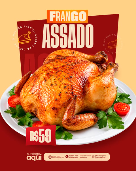 Social Media Frango Assado Delivery