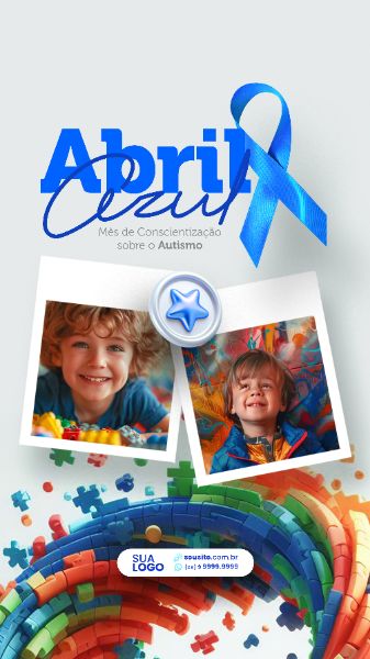 STORY - ABRIL AZUL - CADA AUTISTA TEM UMA HISTÓRIA ÚNICA