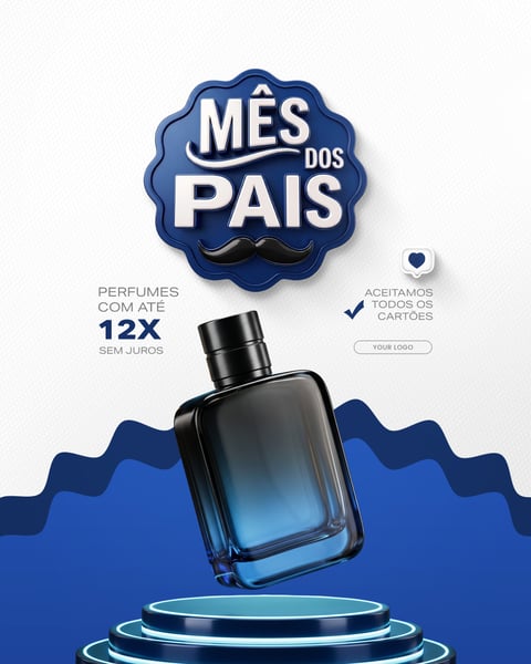 Oferta Dia dos Pais Vendas Banner Promocional Social Media PSD Editável 4
