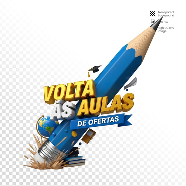 SELO 3D CAMPANHA PUBLICITARIA ESCOLAS VOLTA AULAS9