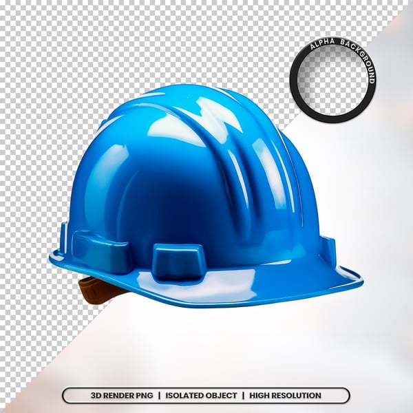 3D RENDER CAPACETE DE SEGURANÇA ELEMENTO ÍCONE PSD PNG
