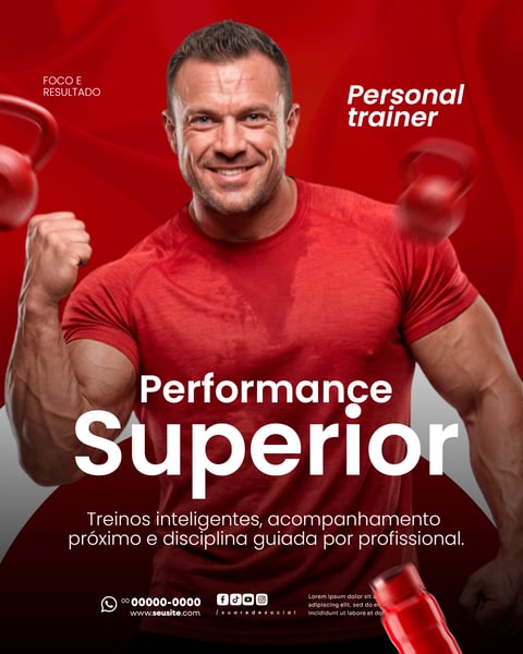 Personal Trainer Social Media PSD Editável 6
