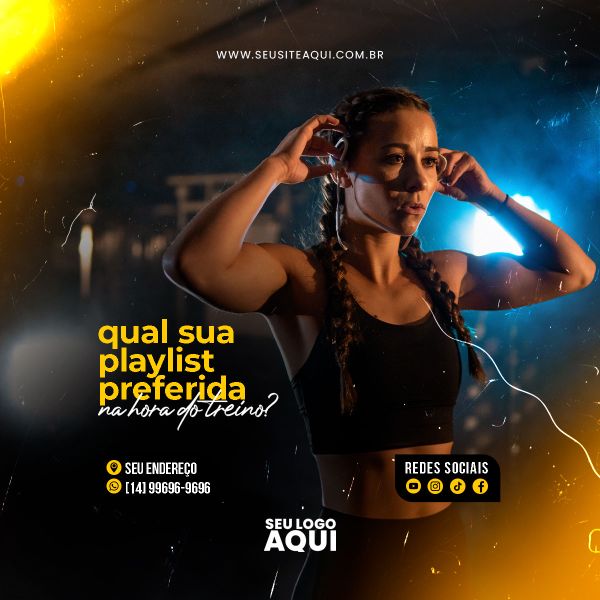 ACADEMIA - CROSS FIT - FITNESS | SOCIAL MEDIA | PSD EDITÁVEL