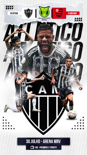 FLYER ESPORTIVO BRASILEIRÃO ATLÉTICO MG STORIES