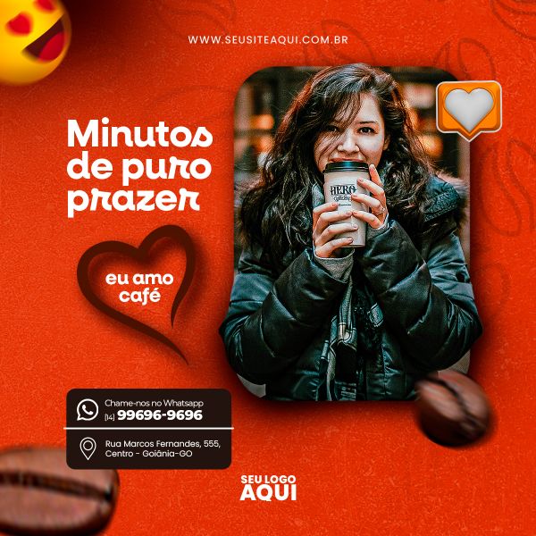 POST FEED | CAFETERIA | CAFÉ | SOCIAL MEDIA | PSD EDITÁVEL