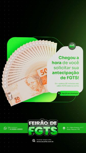 FGTS SAQUE ANIVERSÁRIO SOCIAL MEDIA POST STORY