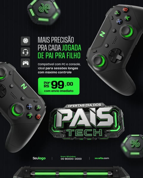 DIA DOS PAIS TECH  . SOCIAL MEDIA