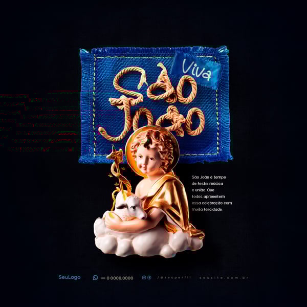 ZXF DIA DE SÃO JOÃO 24 DE JUNHO SOCIAL MEDIA POST PSD TEMPLATE 2