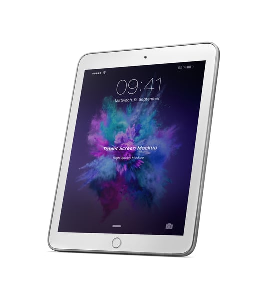 TABLET NA VERTICAL PSD EDITÁVEL MOCKUP