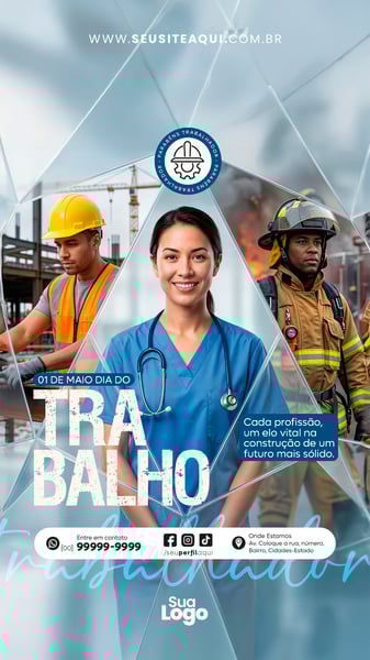 STORY 1 DE MAIO DIA DO TRABALHO SOCIAL MEDIA PSD EDITÁVEL 6