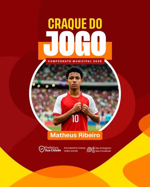 Social Media Craque do Jogo | Flyer Futebol