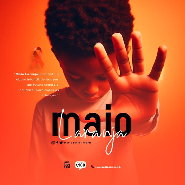 MAIO LARANJA CAMPANHA SOCIAL MEDIA FEED