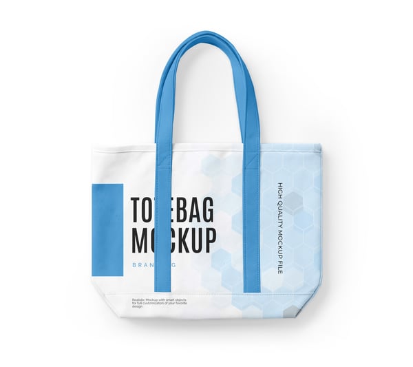 SACOLA DE TECIDO ECOLÓGICA PSD EDITÁVEL MOCKUP