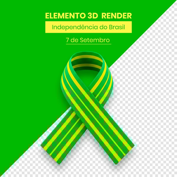 ELEMENTO INDEPENDÊNCIA DO BRASIL 7 DE SETEMBRO 3D COMPOSIÇÃO