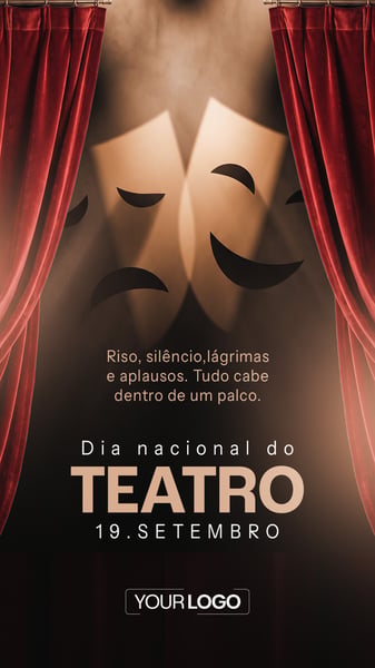 STORY SOCIAL MEDIA DIA DO TEATRO PSD EDITÁVEL 01