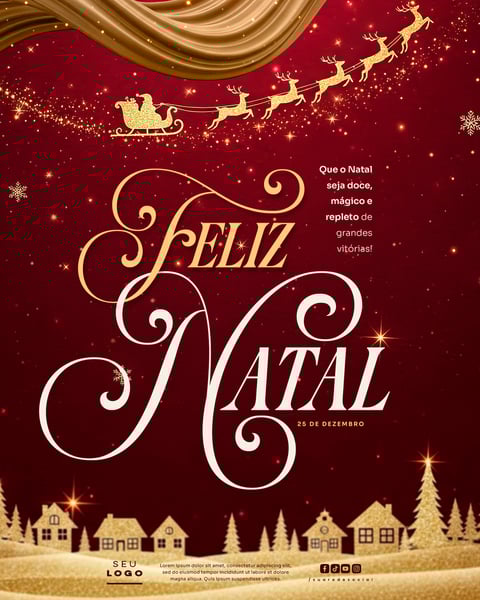 FELIZ NATAL 25 DE DEZEMBRO SOCIAL MEDIA PSD EDITÁVEL 9