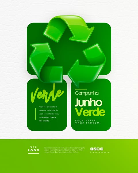 JUNHO VERDE CAMPANHA DE CONSCIENTIZAÇÃO DO MEIO AMBIENTE SOCIAL MEDIA FEED 8